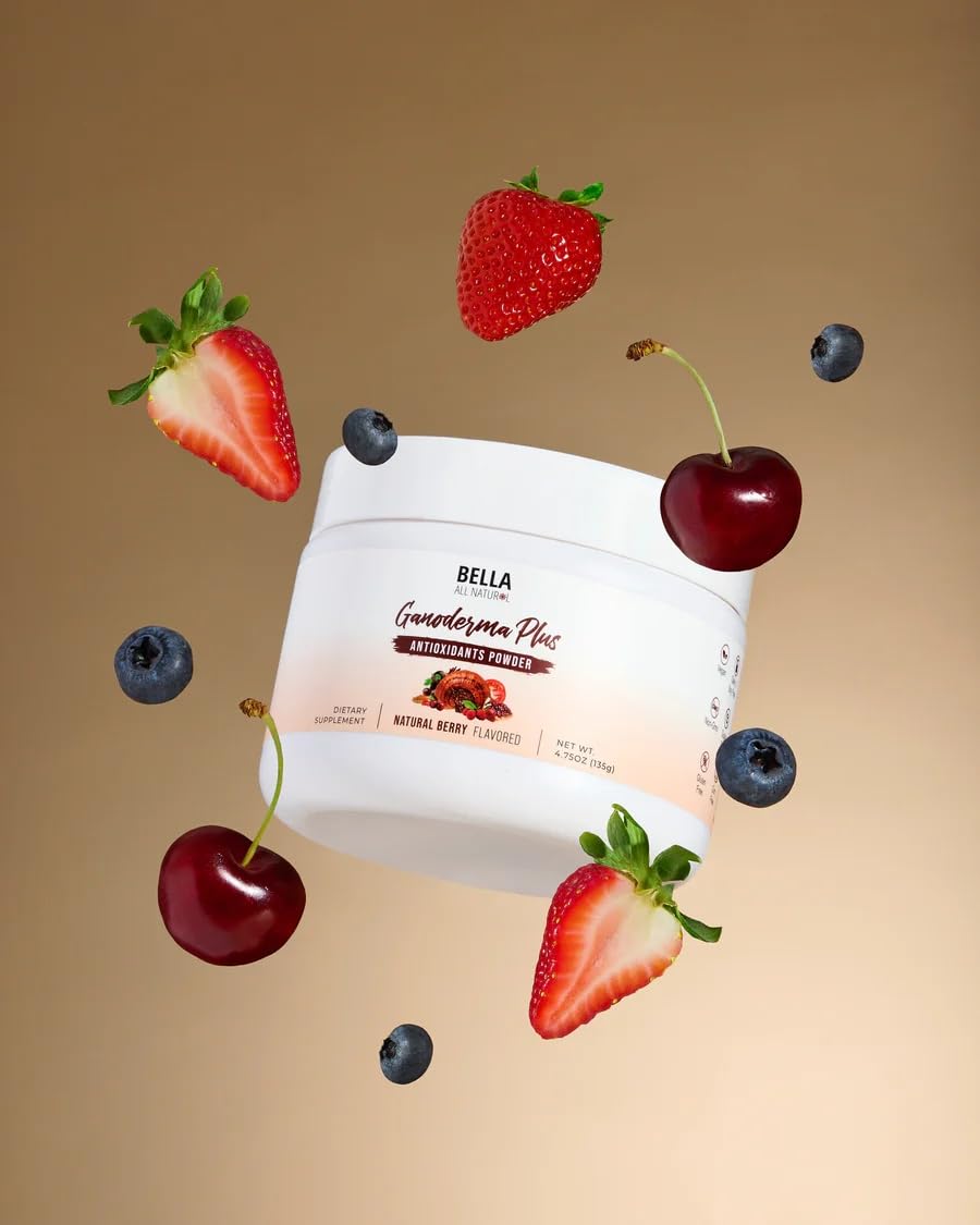 Bella All Natural Ganoderma capsule close-up for convenient daily routine