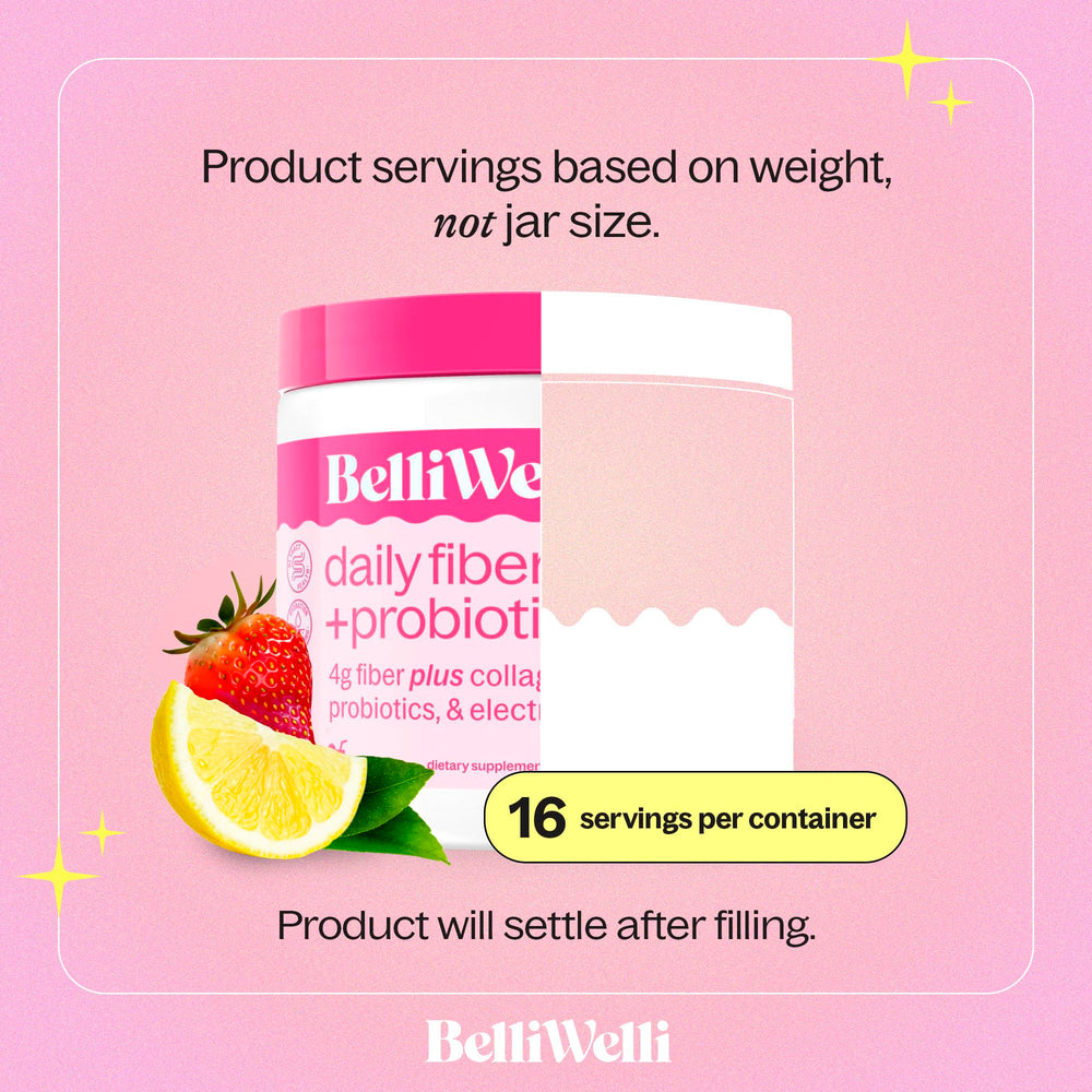 Belli Welli organic acacia fiber ingredients highlight natural prebiotic source