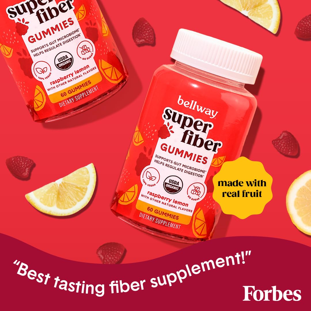 Bellway gummies arranged for a convenient sugar-free fiber option.