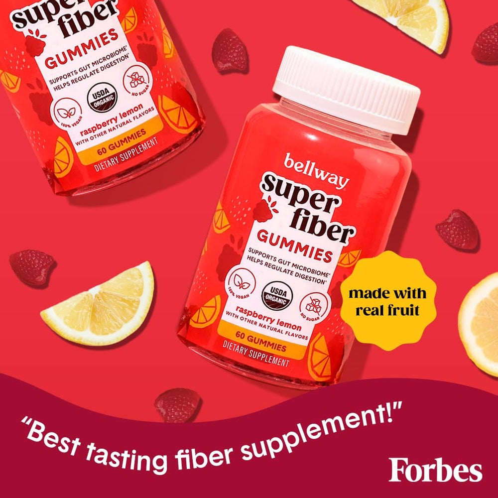 Bellway gummies arranged for a convenient sugar-free fiber option.