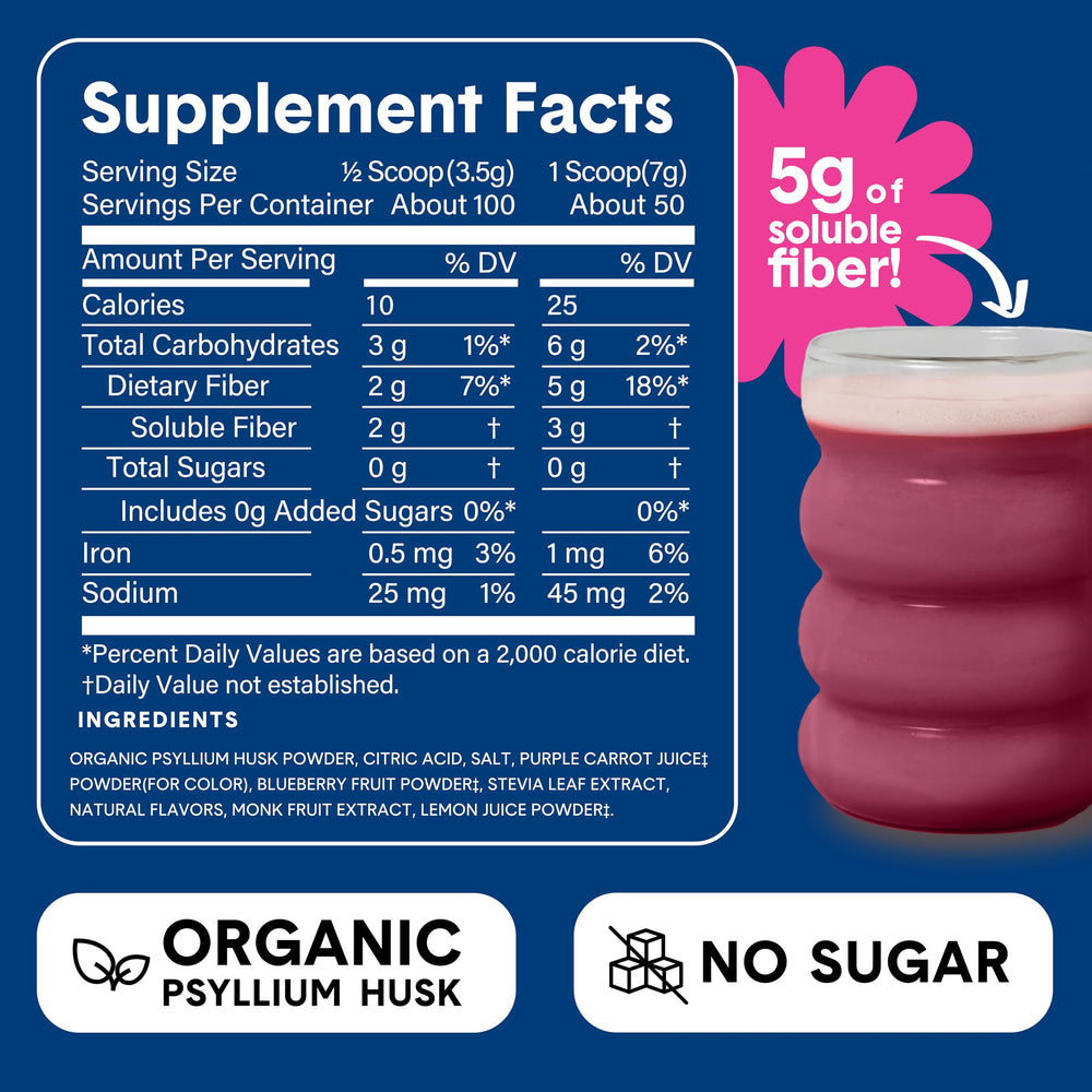 Bellway Super Fiber Powder sugar-free label communicates a clean, artificial-free fiber option.