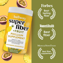 Bellway Super Fiber scoop dispensing for easy daily fiber intake.