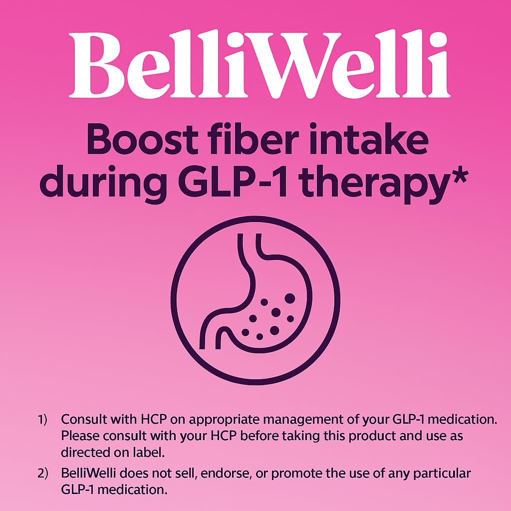 BelliWelli collagen, probiotics and electrolytes blend, offering a refreshing gut-supporting formula.