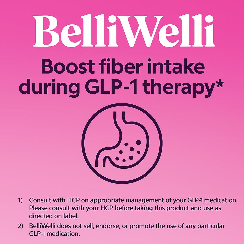 BelliWelli collagen, probiotics and electrolytes blend, offering a refreshing gut-supporting formula.