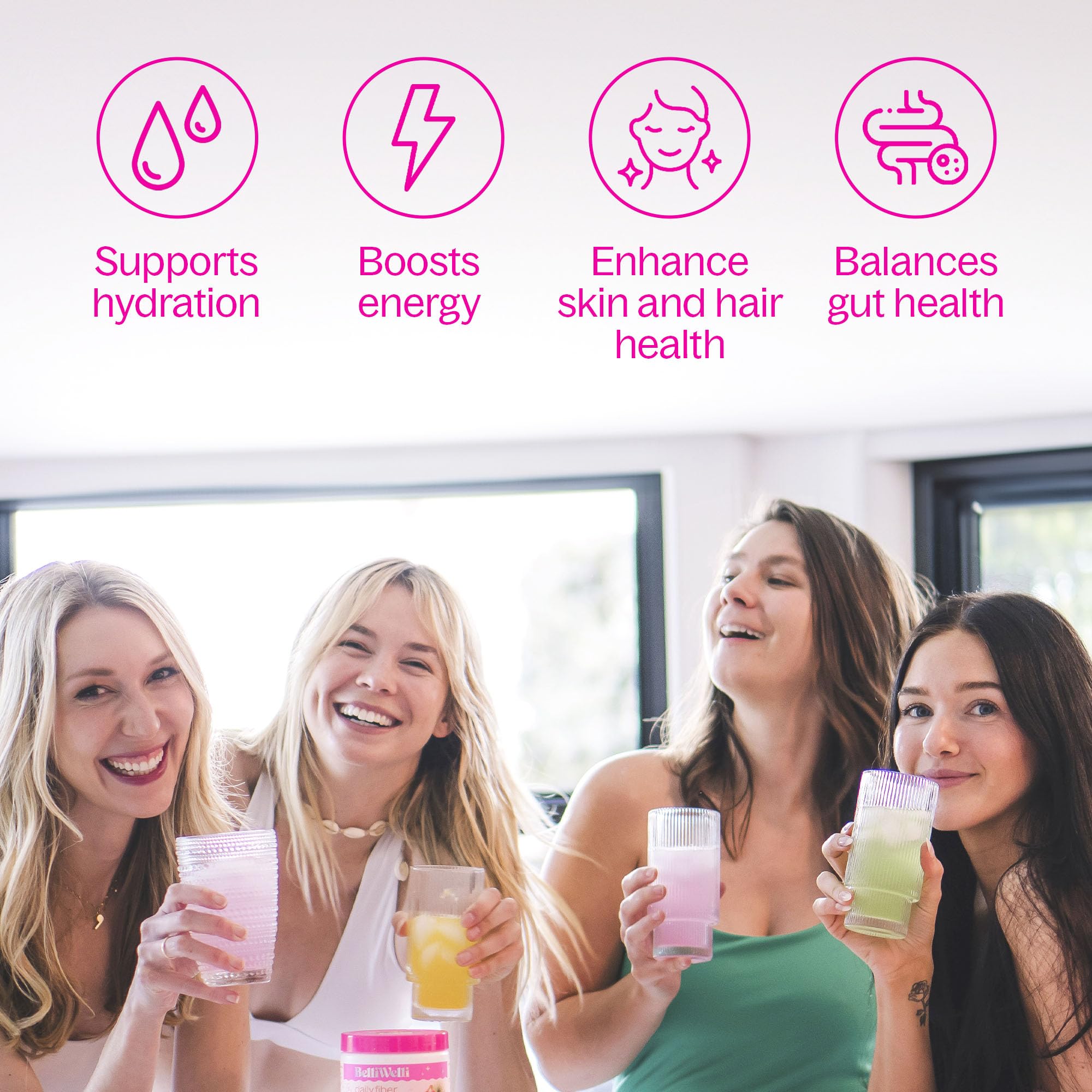 BelliWelli daily-use routine in morning setup, easy to integrate into drinks.