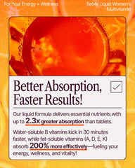 BeMe liquid multivitamins sachet dispense emphasizes quick dose on busy days