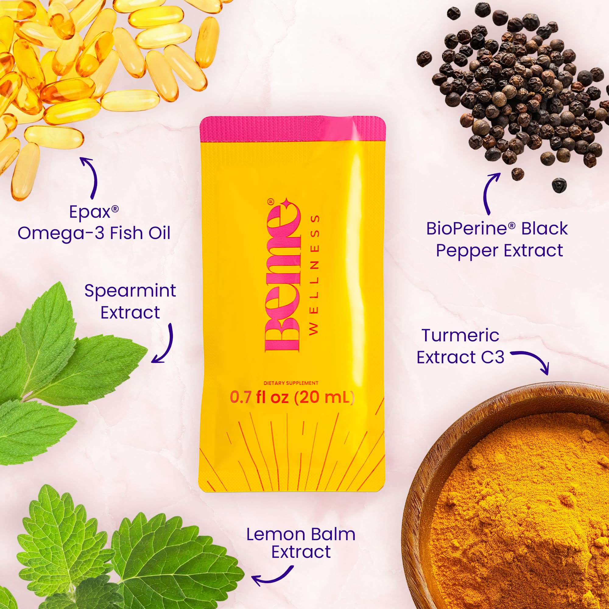 BeMe turmeric-curcumin with BioPerine for enhanced absorption.