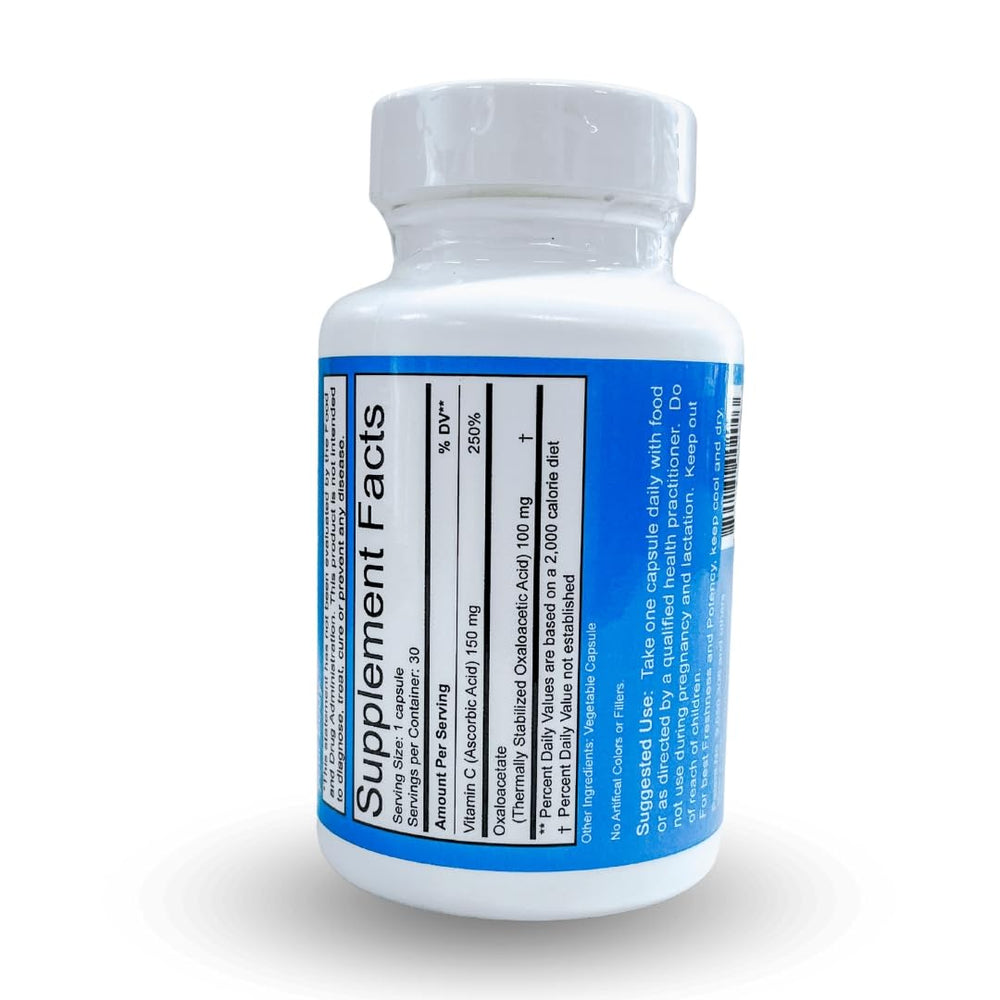 Benagene oxaloacetate in hand illustrates convenient daily capsule