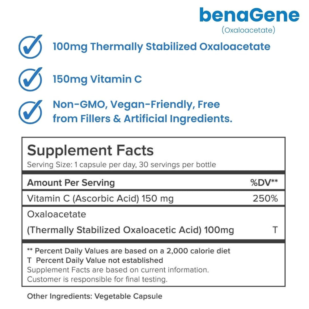 Benagene box with clear information for easy daily use