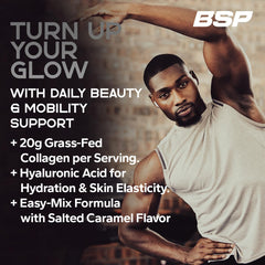 Benavidez Collagen Peptides poured into coffee cup for daily use