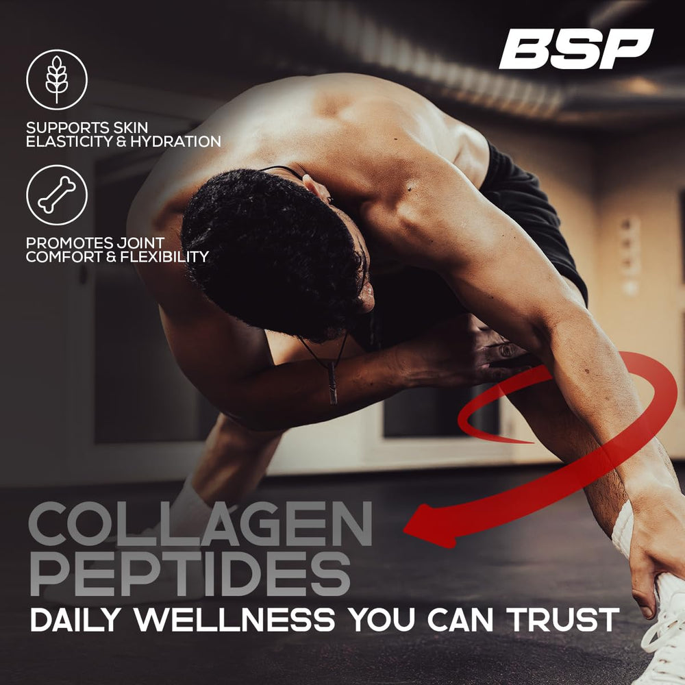 Benavidez Collagen Peptides label closeup showing grass-fed origin