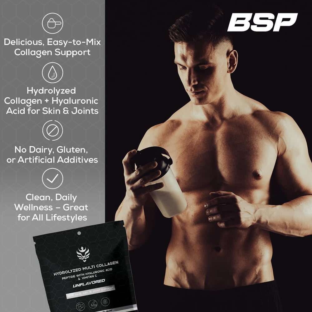 Benavidez Collagen Peptides lifestyle shot during a workout
