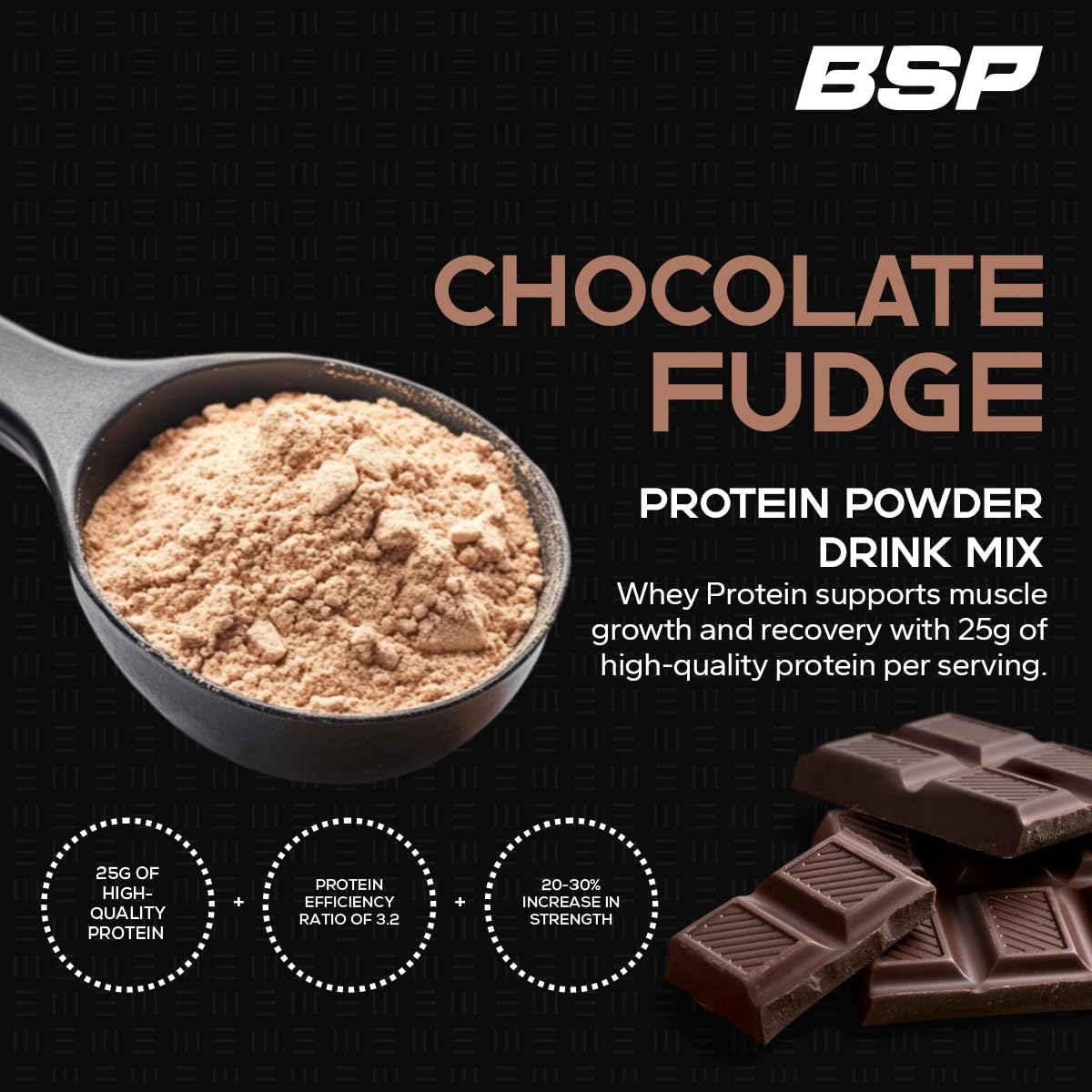 Benavidez Premium Whey Protein scoop ideal for a quick post-workout boost