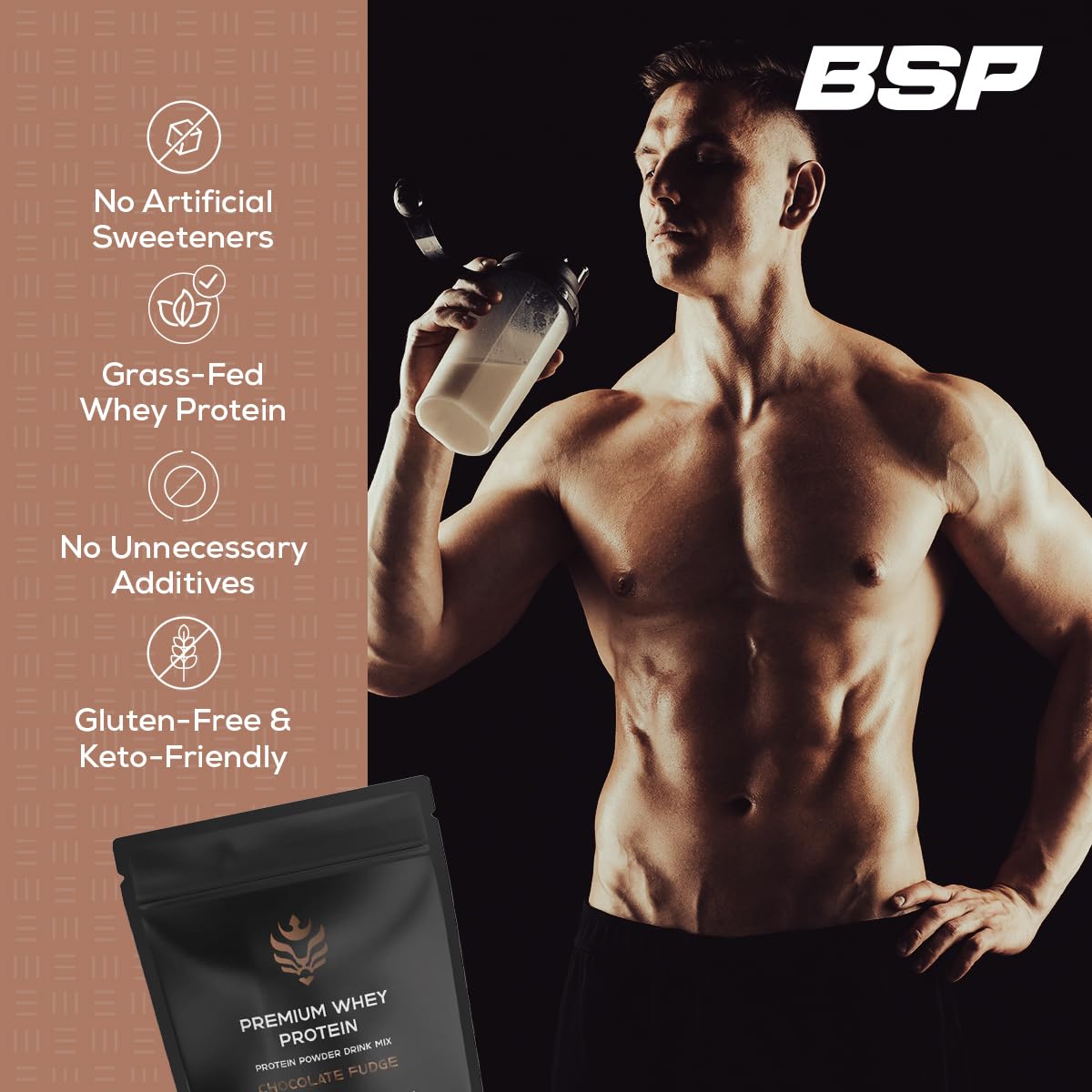 Benavidez Premium Whey Protein vanilla ice cream powder blends smoothly
