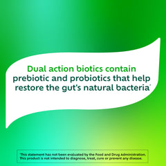 Benefiber Dual Action Biotic Plus gluten-free sticks for on-the-go use.