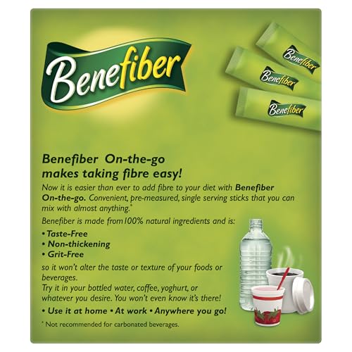 Close-up of Benefiber unflavored powder dissolving in a beverage.