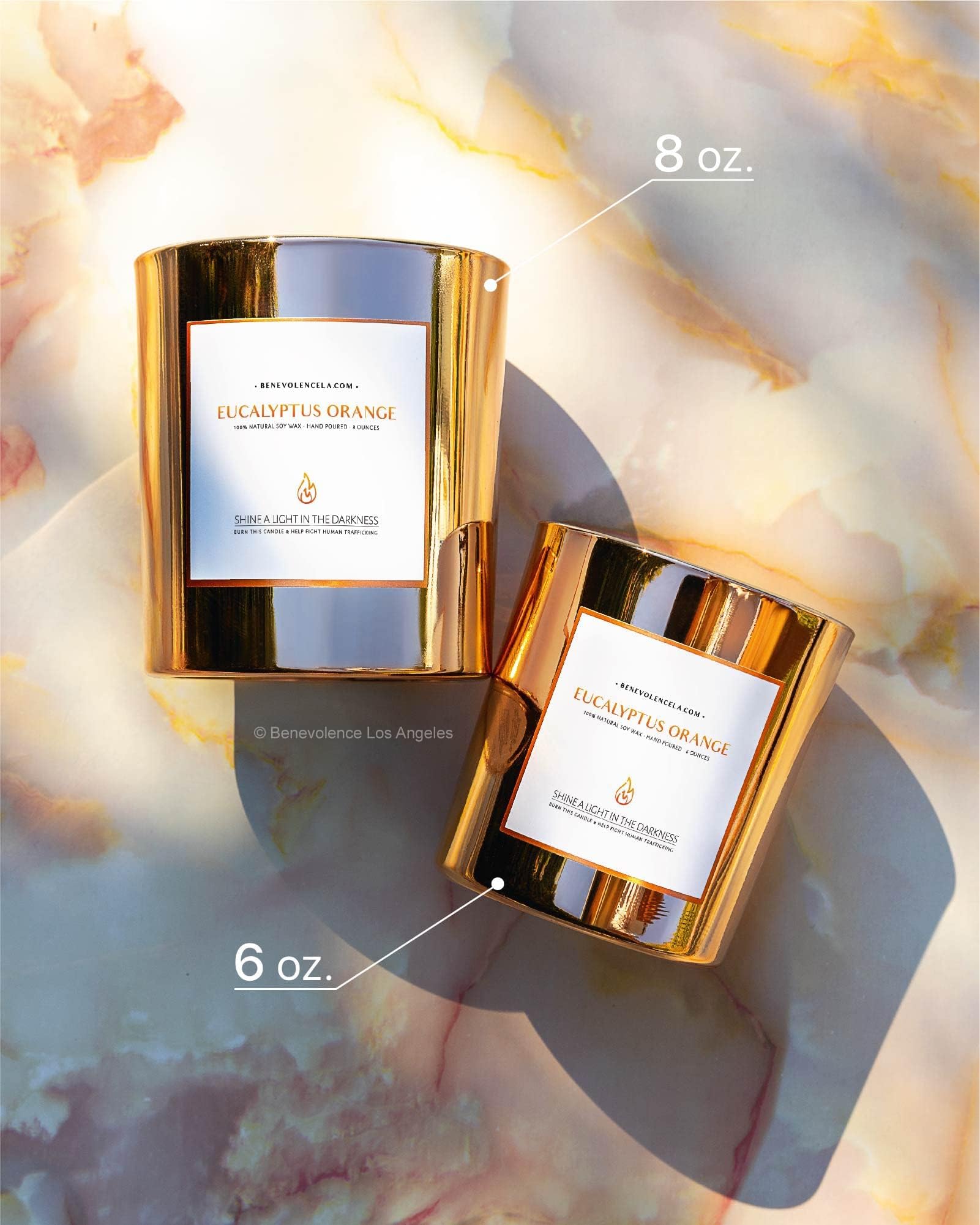 Benevolence LA home decor candle 8oz adds elegance and fragrance to living spaces