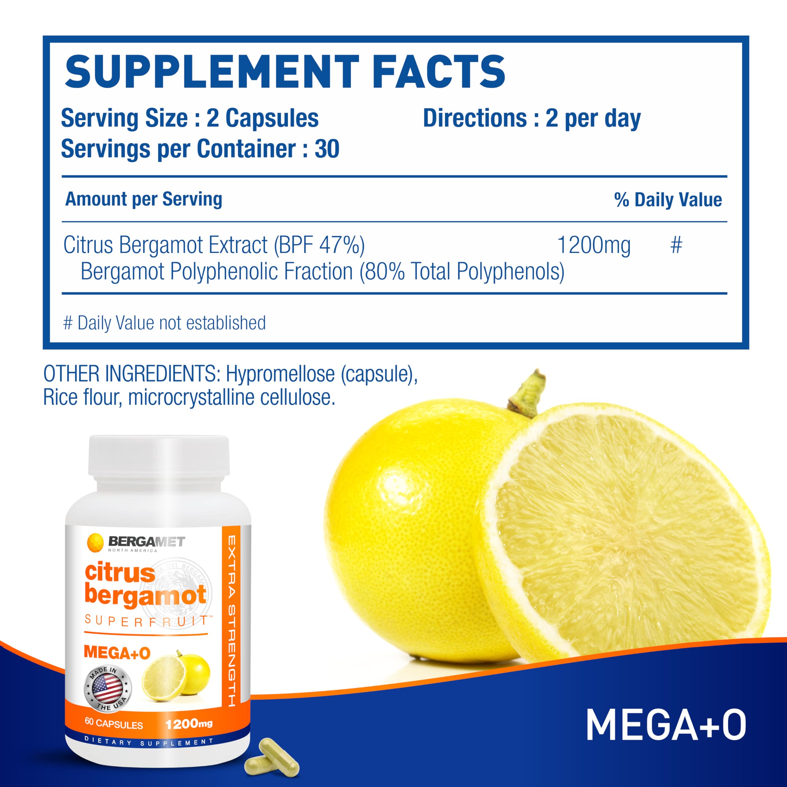BergaMet three-month supply bottle illustrating long-term supplementation plan