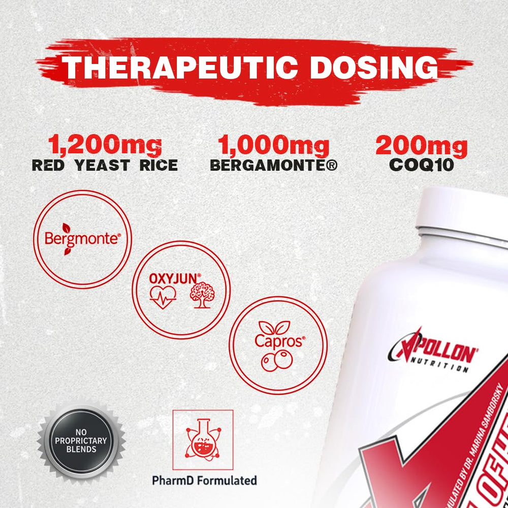 Apollon Full of Heart with bergamonte bergamot extract visual, signaling citrus-based heart support.