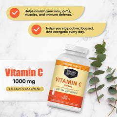 Berkley Jensen Vitamin C supplement bottle label highlights gluten-free, non-GMO purity