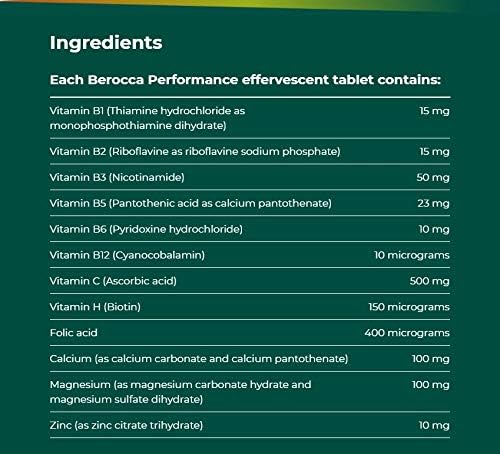 Berocca Orange effervescent tablets out-of-pack, conveying portable daily vitamin option