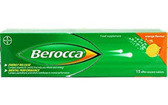 Berocca Performance 15 orange tablets for a vitamin-powered energy boost.