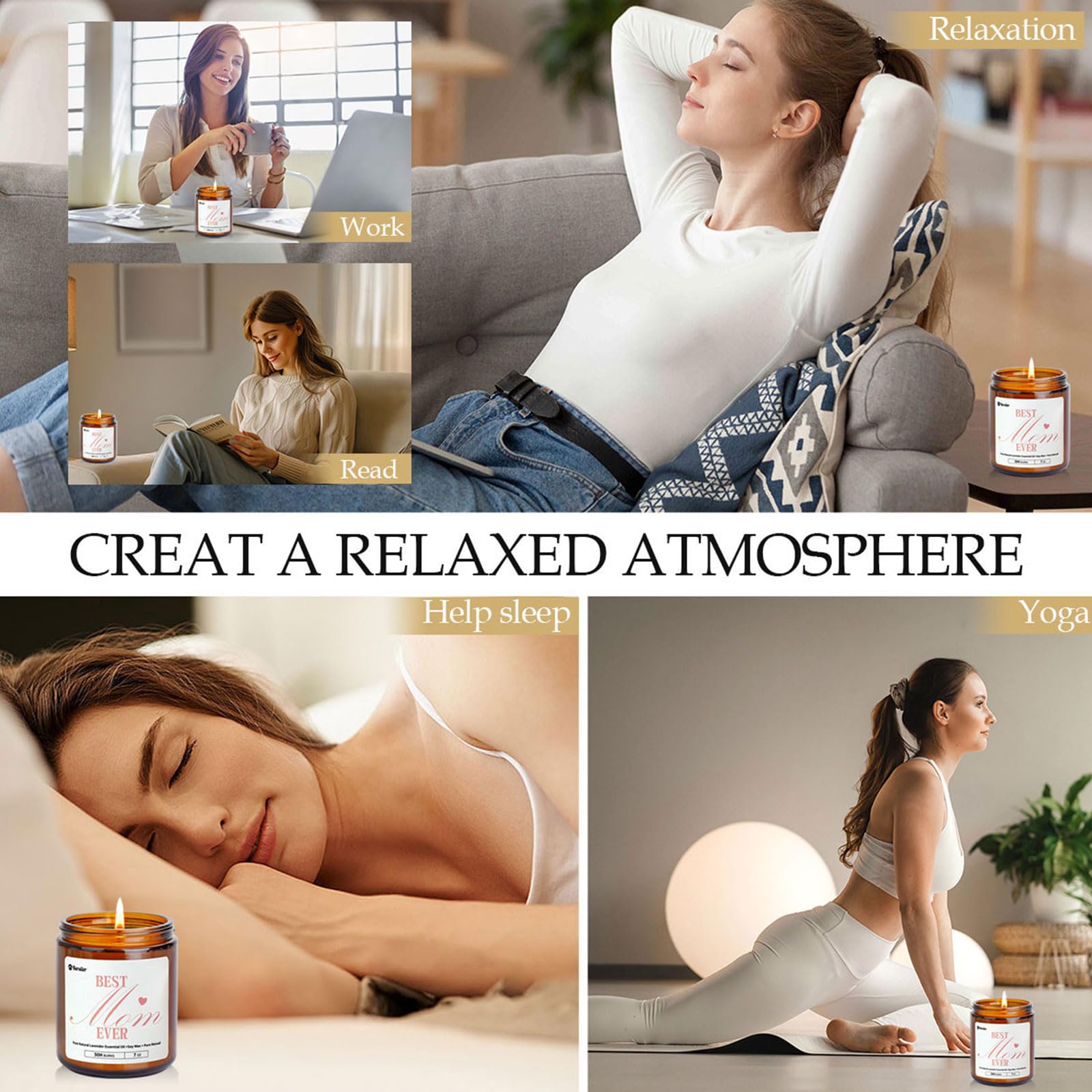 Bersiler lavender eucalyptus ambiance candle fits bedrooms and living areas beautifully.