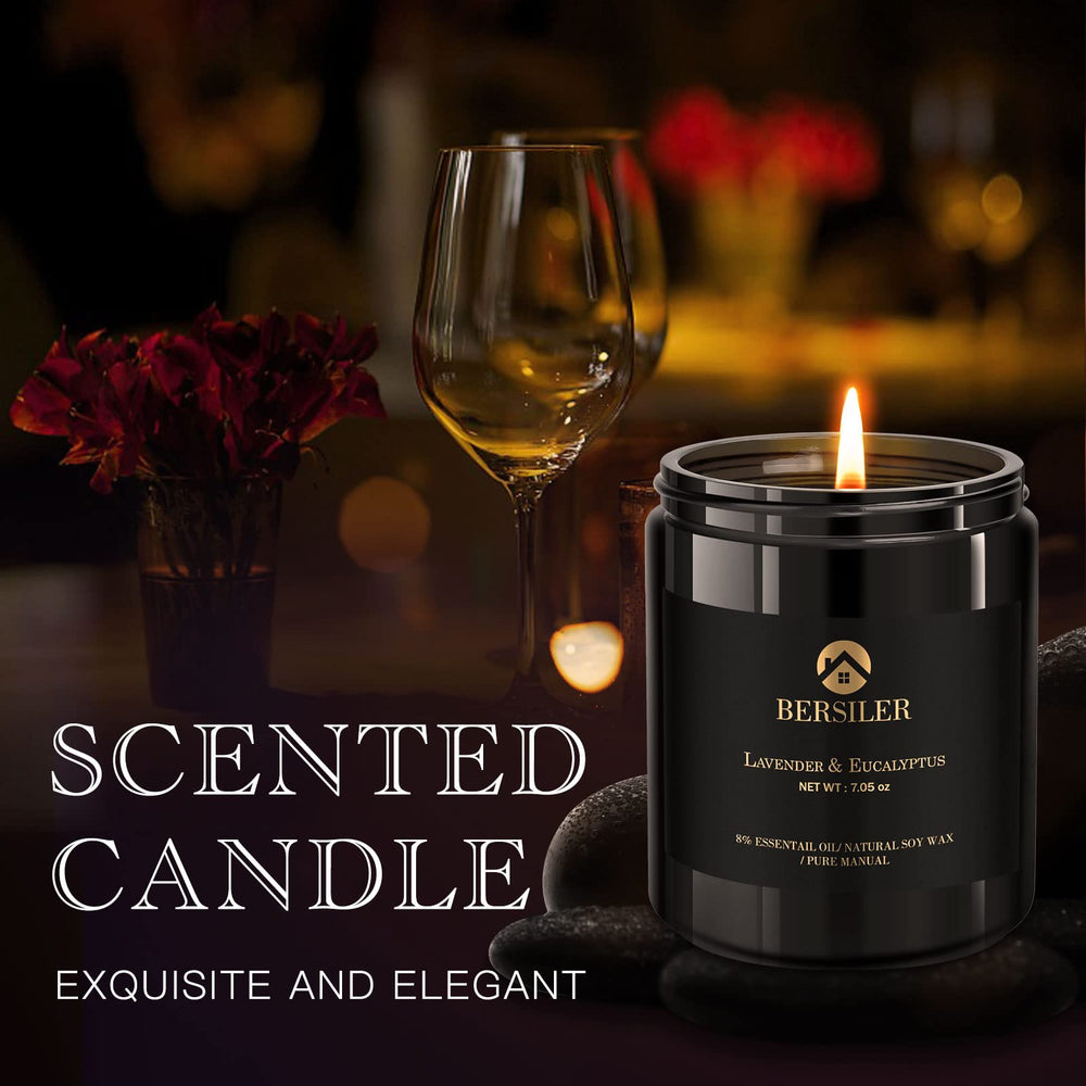 Bersiler Lavender Eucalyptus Candle packaging box showcases premium gifting presentation.