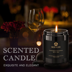 Bersiler Lavender Eucalyptus Candle packaging box showcases premium gifting presentation.
