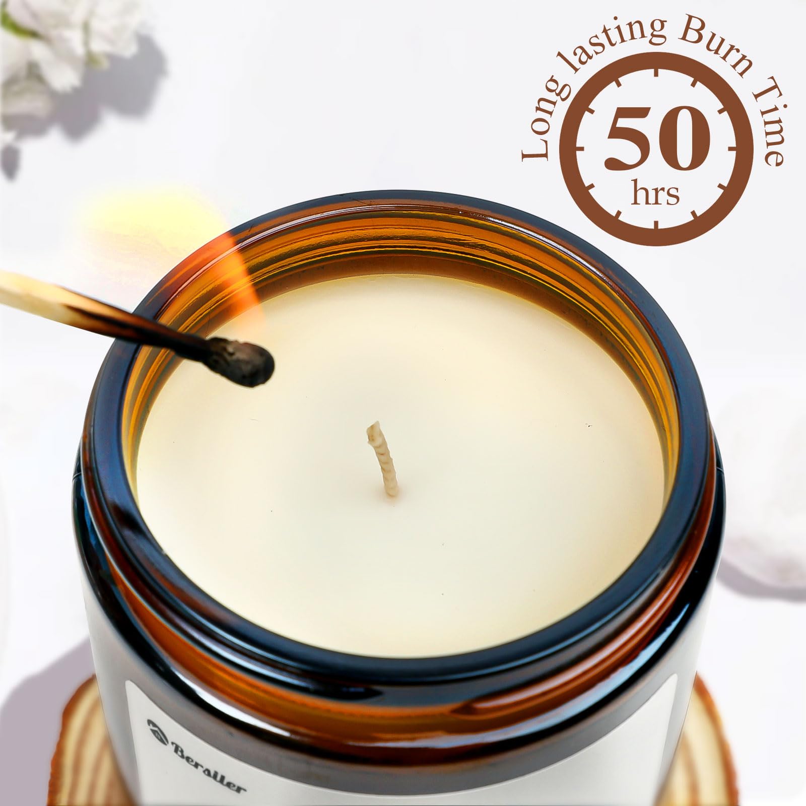 Bersiler lead-free cotton wick ensures a safer, steadier flame during use.