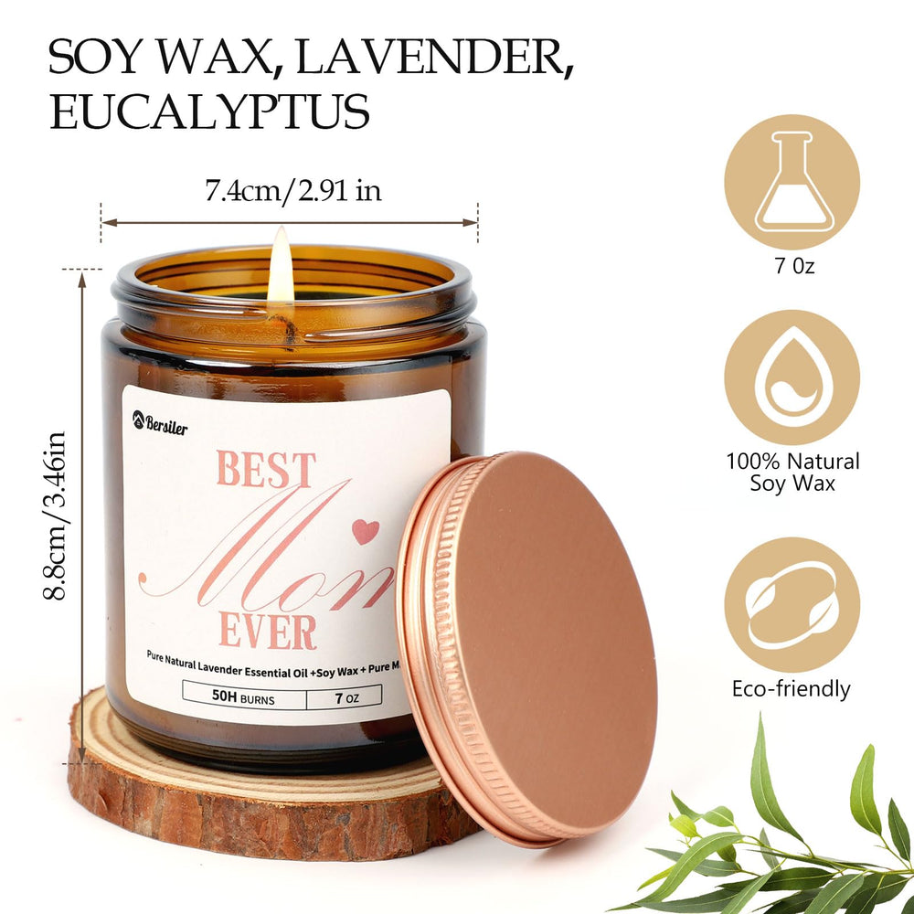Bersiler natural wax candle with clean burn and authentic essential oil blend.