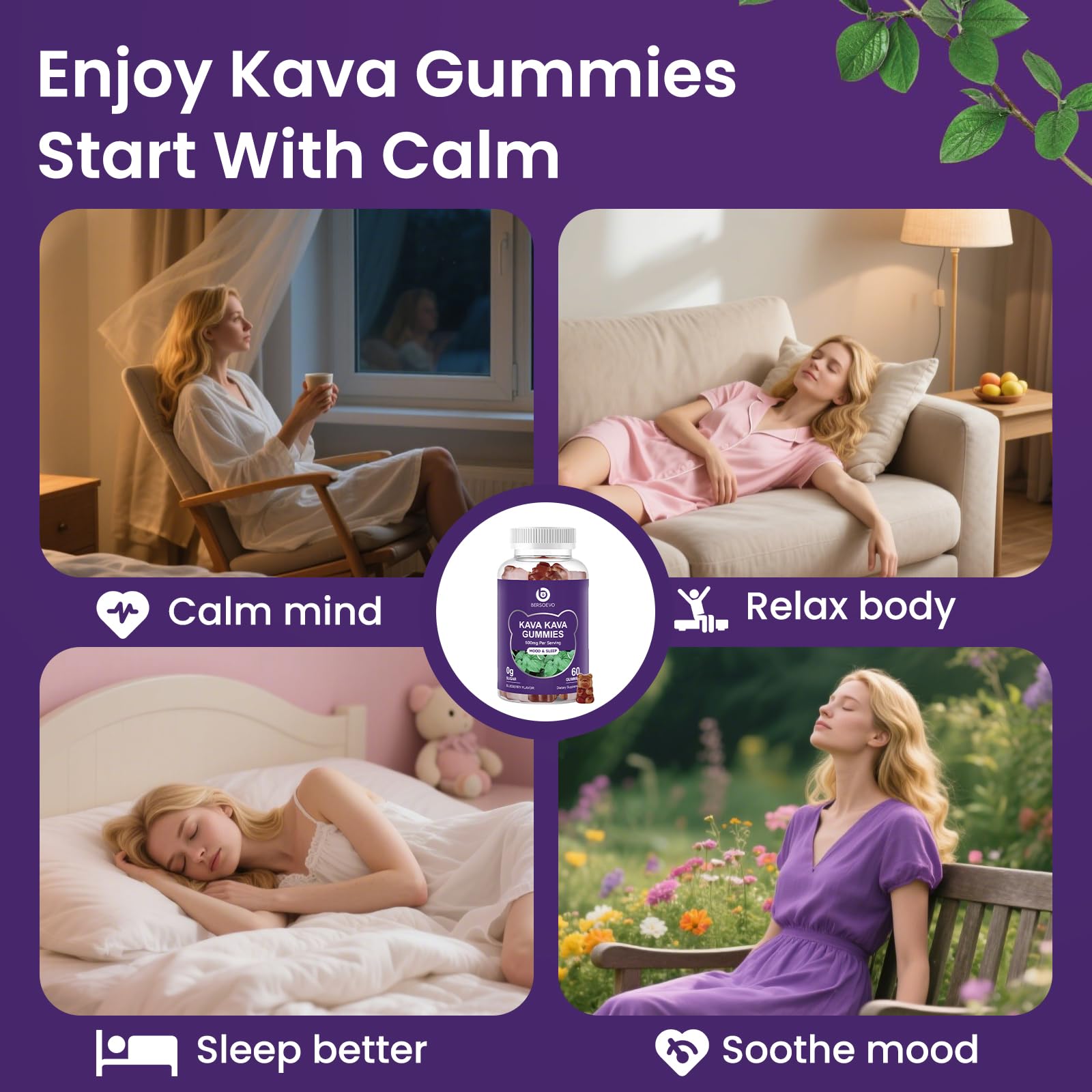 Bersoevo Kava Gummies on-the-go pack for travel