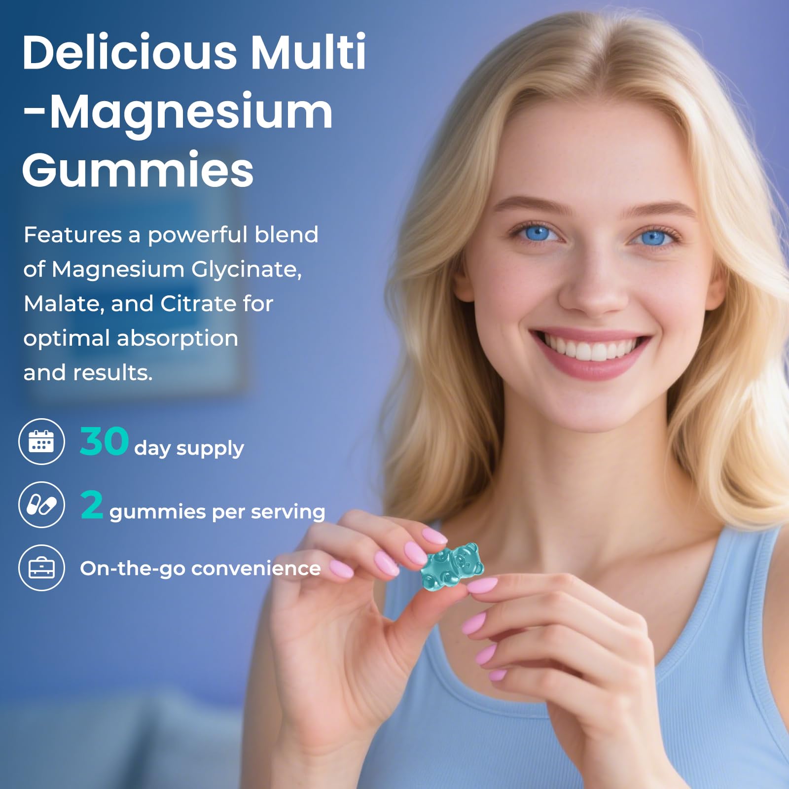 BERSOEVO vegan sugar-free label on packaging signals veggie-friendly magnesium.