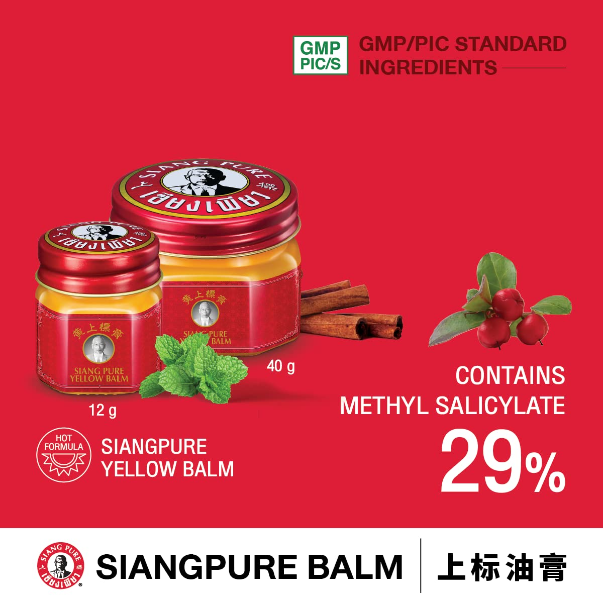 Bertram Siang Pure Yellow bottle ready for easy dispensing in hand
