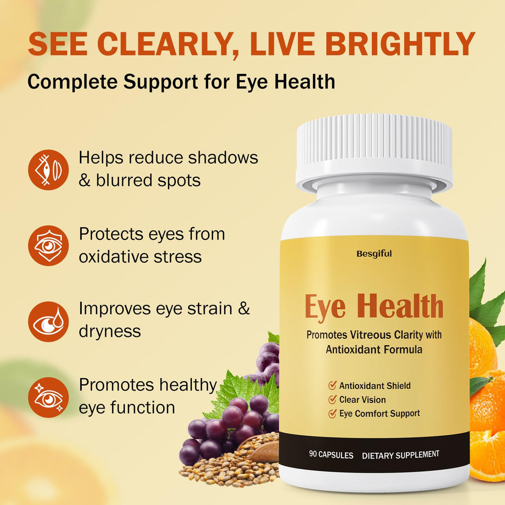 Besgiful formula provides antioxidant protection for eye cells and long-term clarity.
