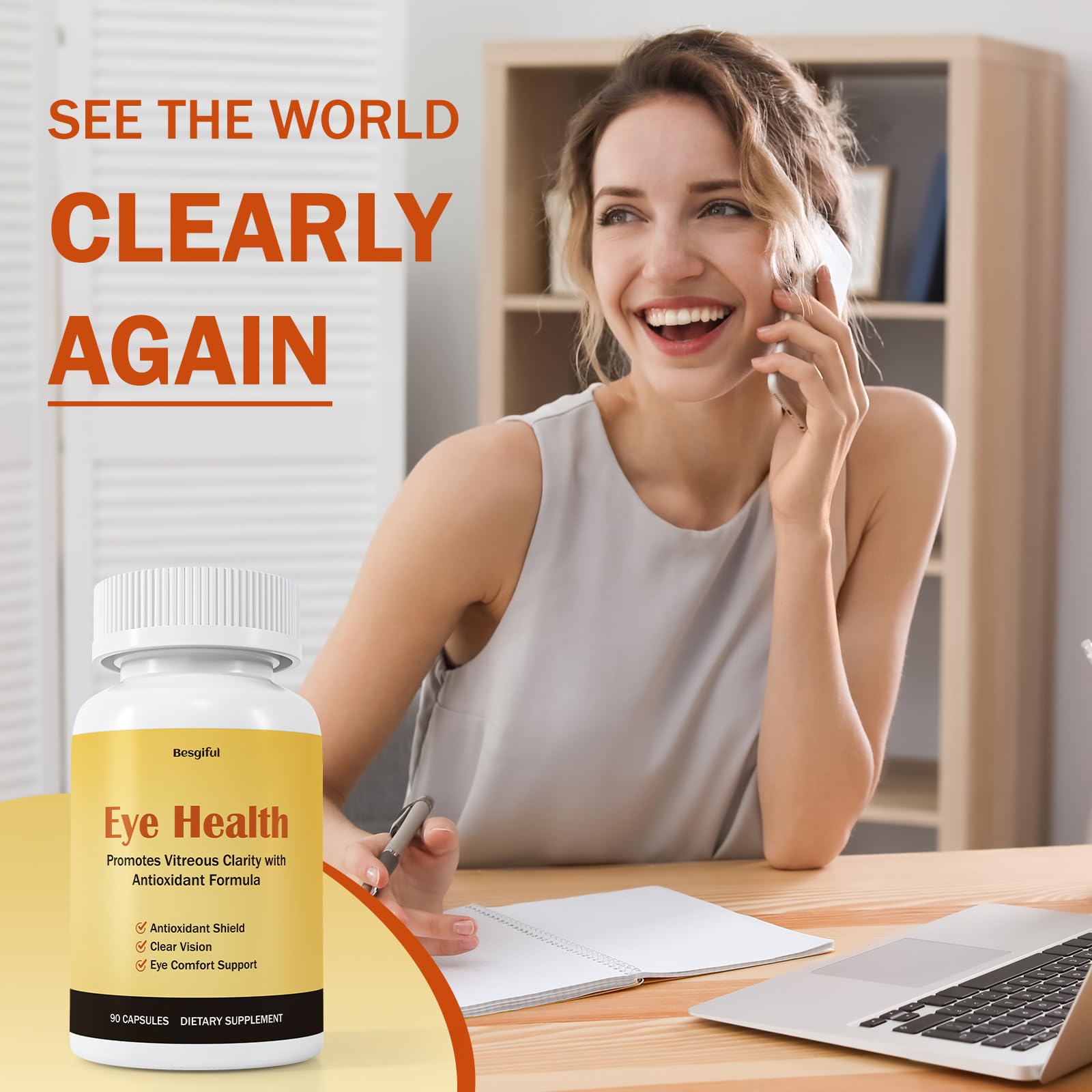 Besgiful eye supplement improves reading and driving with steadier vision.