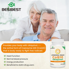 Besibest 1000mg technology graphic highlights liposomal delivery for better uptake