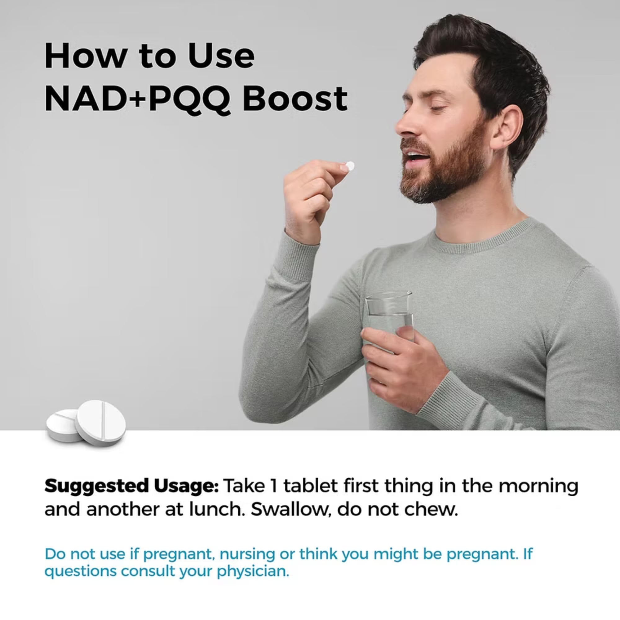 NADPQQ Boost packaging features 30-day supply and clear labeling