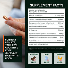 Best Cognition Cognitive Edge capsules on shelf for daily clarity and memory retention.