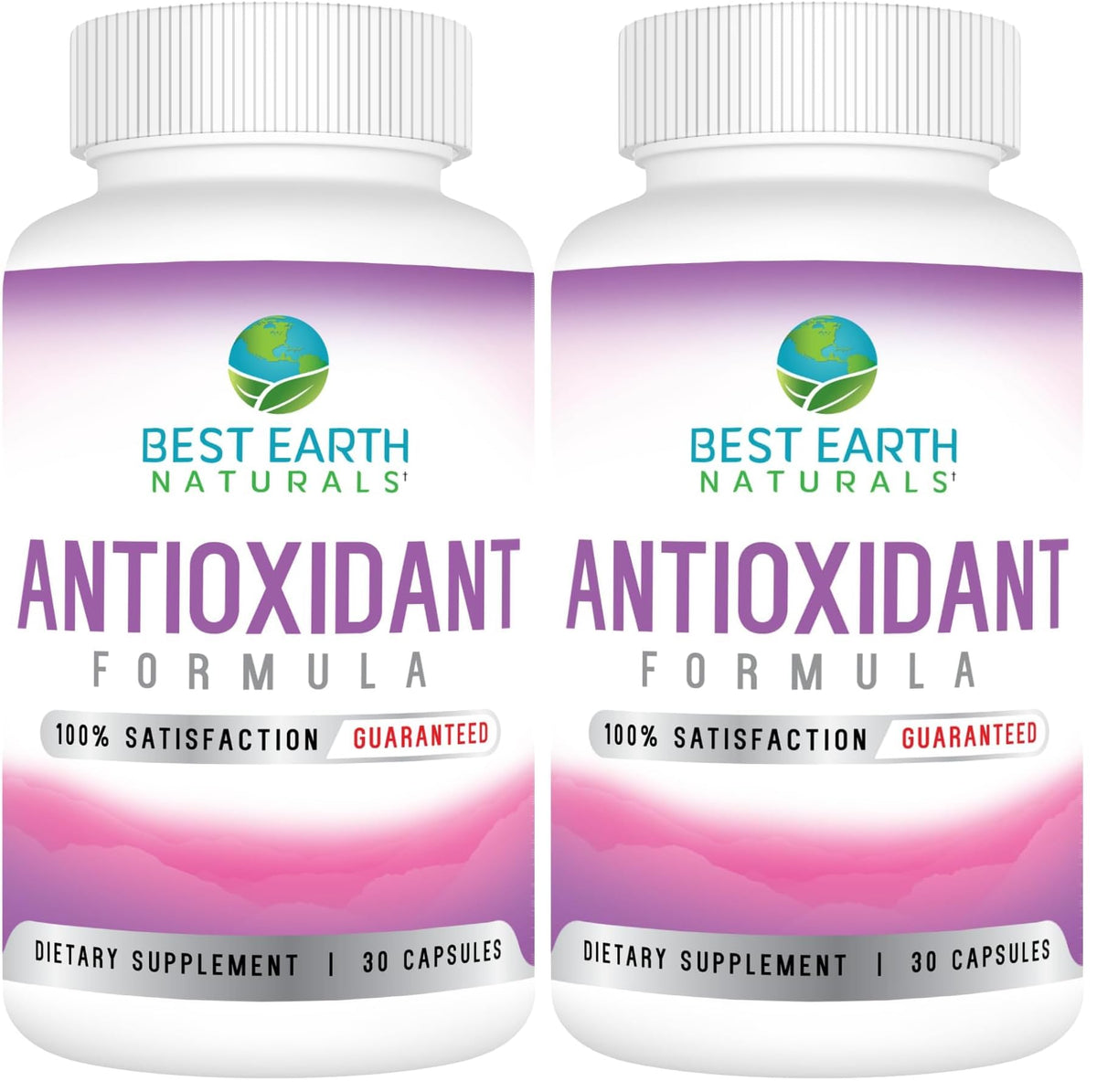 Best Earth Naturals antioxidant bottle front with daily capsules for easy use