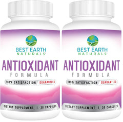 Best Earth Naturals antioxidant bottle front with daily capsules for easy use