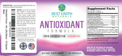 Closeup of Best Earth Naturals antioxidant capsules for convenient daily intake