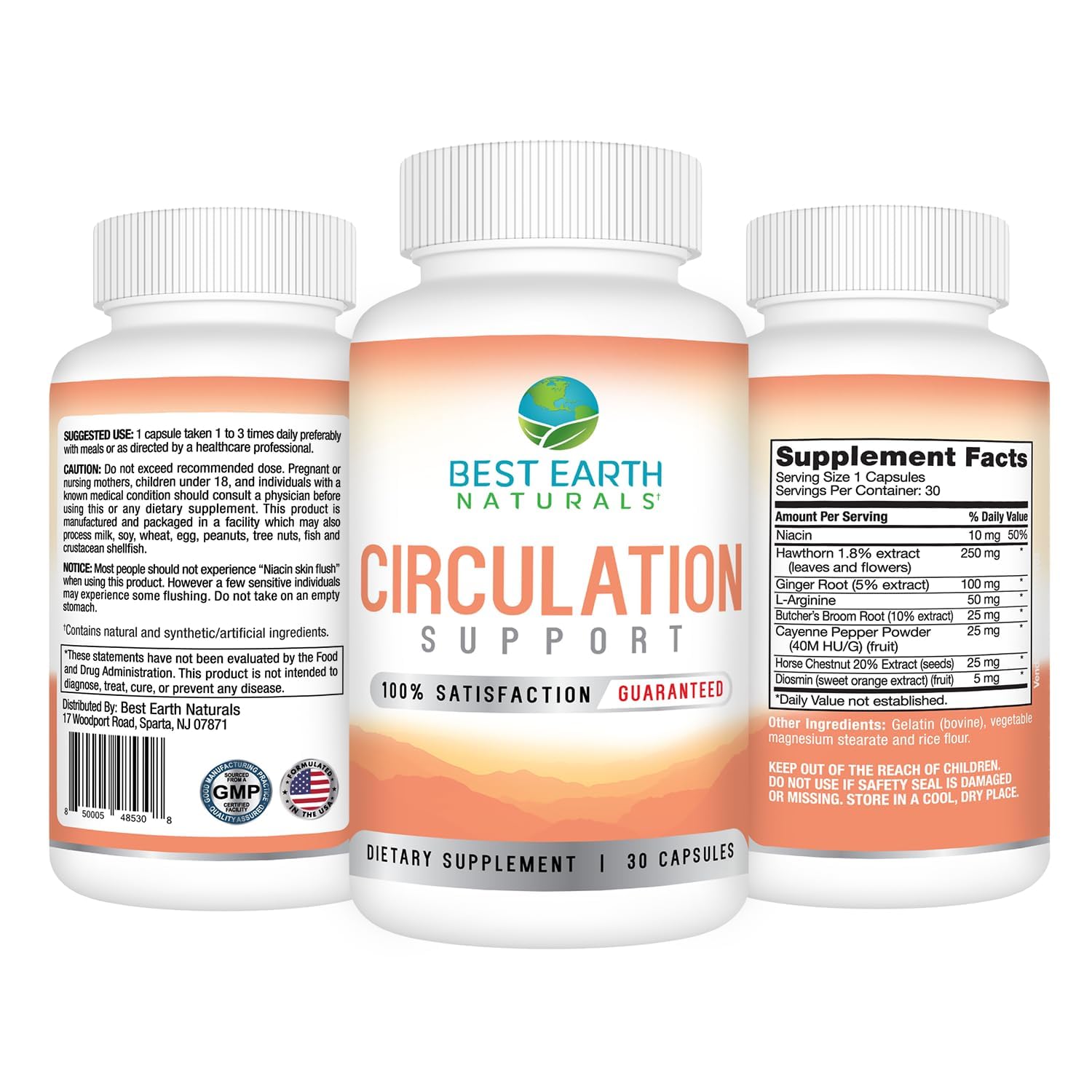 Close-up of Best Earth Naturals capsules highlighting easy daily dosage.