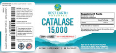 Best Earth Naturals Catalase capsules close-up for daily use.