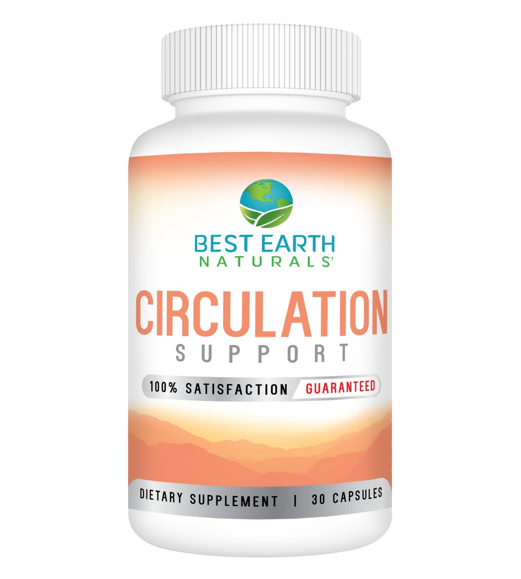 Best Earth Naturals Circulation bottle with capsules for daily circulatory support.