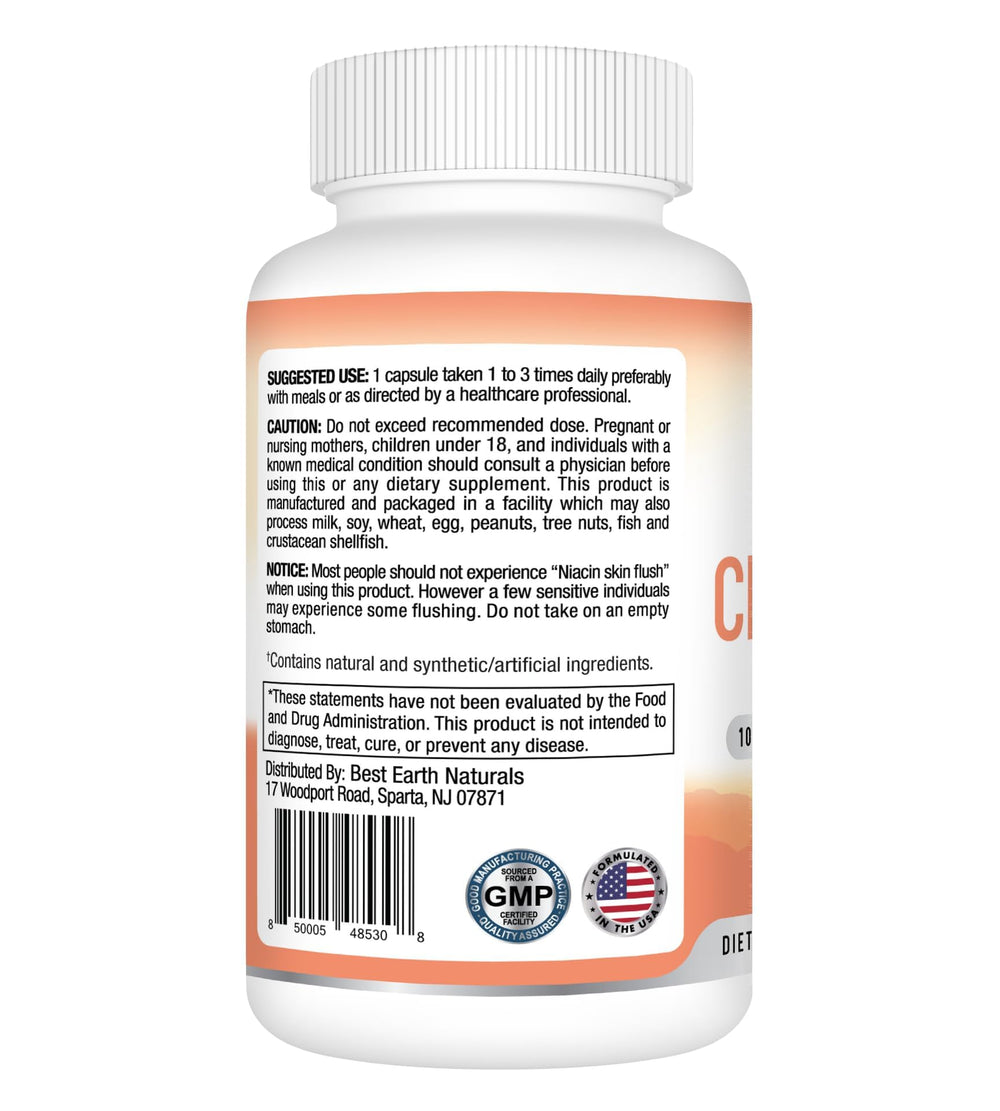 Label highlights niacin, hawthorn, and arginine in the circulation blend.