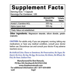 Best Naturals bottle label showing clean, quality formulation.