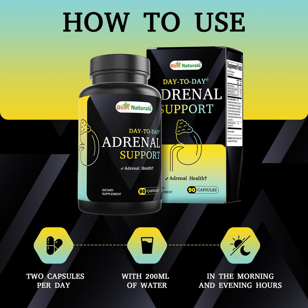 Rhodiola root extract shown in Best Naturals adrenal support formula.