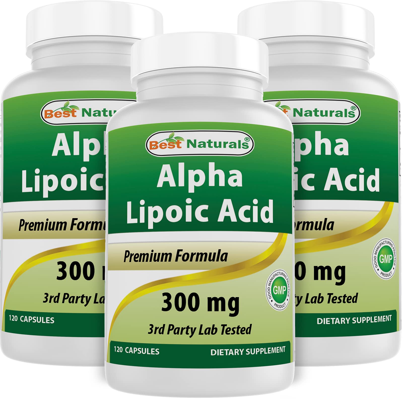 Best Naturals Alpha Lipoic Acid bottle front for daily antioxidant support.