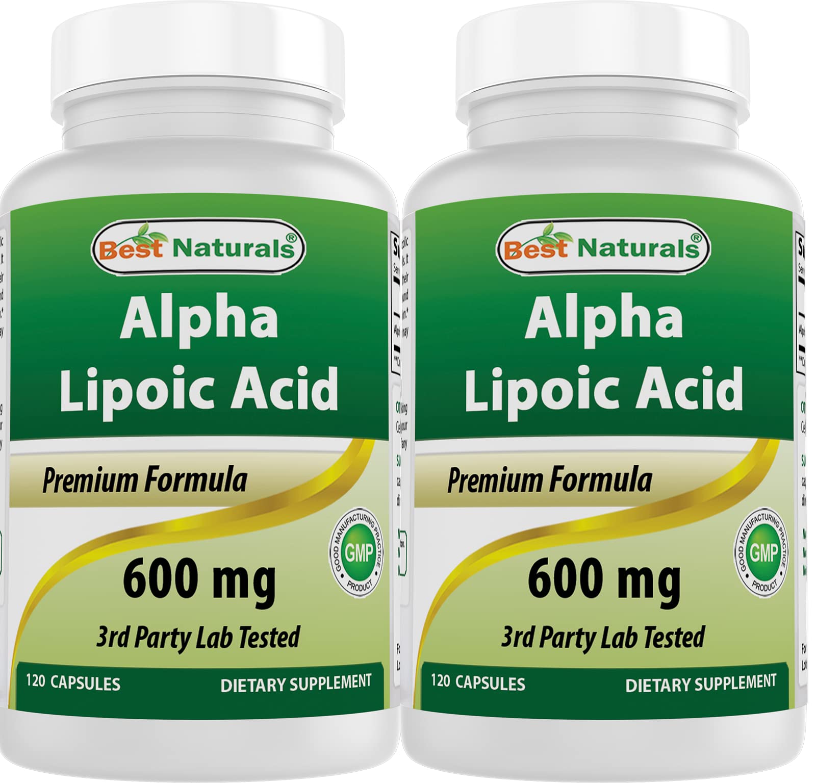 Best Naturals Alpha Lipoic Acid bottle front for easy daily supplementation